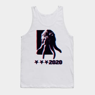 Retro 3D Cthulhu for President 2020 Tank Top